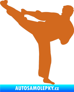 Samolepka Karate 008 levá oříšková