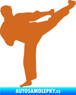 Samolepka Karate 008 pravá oříšková