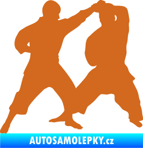 Samolepka Karate 013 levá souboj oříšková