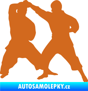 Samolepka Karate 013 pravá souboj oříšková