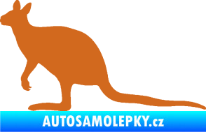 Samolepka Klokan 003 levá oříšková