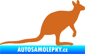 Samolepka Klokan 003 pravá oříšková
