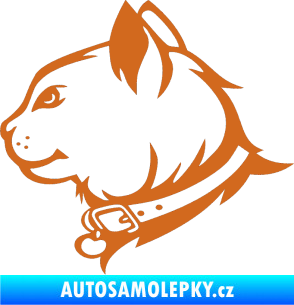 Samolepka Kočka 003 levá oříšková