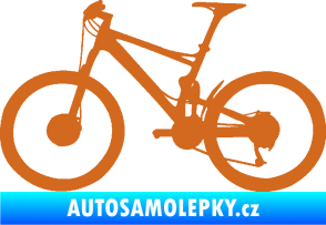 Samolepka Kolo 001 levá - (horské kolo) oříšková