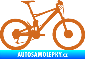 Samolepka Kolo 001 pravá - (horské kolo) oříšková
