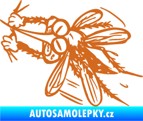 Samolepka Komár 002 levá oříšková