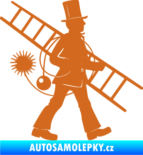 Samolepka Kominík 001 pravá oříšková