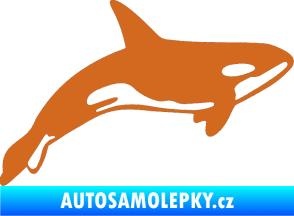 Samolepka Kosatka 001 pravá oříšková