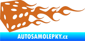 Samolepka Kostky 002 levá oříšková