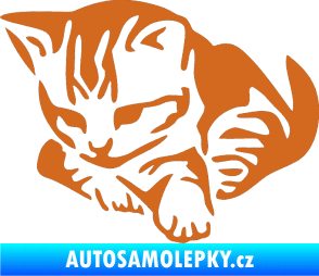 Samolepka Koťátko 003 levá oříšková