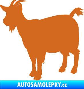 Samolepka Koza 001 levá oříšková