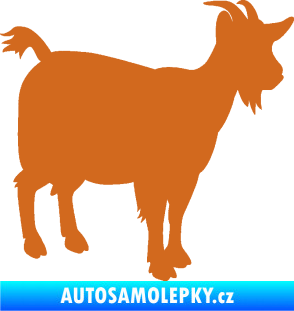 Samolepka Koza 001 pravá oříšková