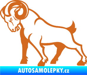 Samolepka Kozel 002 levá oříšková