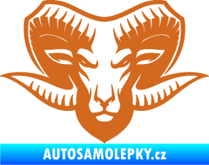 Samolepka Kozel 006 hlava oříšková