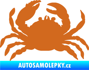 Samolepka Krab 001 levá oříšková