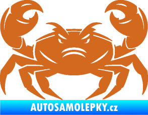 Samolepka Krab 003 oříšková