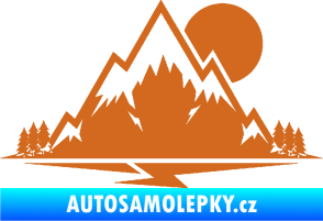 Samolepka Krajina hory 001 pravá oříšková