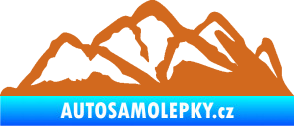 Samolepka Krajina hory 013 pravá oříšková