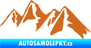 Samolepka Krajina hory 015 pravá oříšková