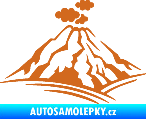 Samolepka Krajina hory 018 levá oříšková