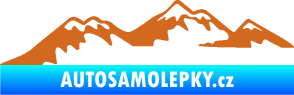 Samolepka Krajina hory 020 levá oříšková