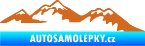 Samolepka Krajina hory 020 pravá oříšková