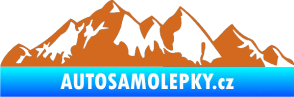 Samolepka Krajina hory 021 levá oříšková