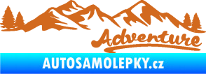 Samolepka Krajina hory 028 pravá oříšková