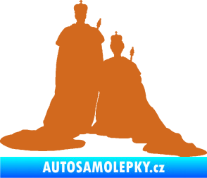 Samolepka Král a královna  oříšková