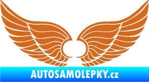 Samolepka Křídla 007 oříšková