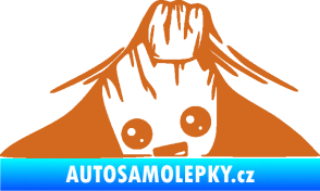 Samolepka Kuk 007 levá Groot vykukuje oříšková