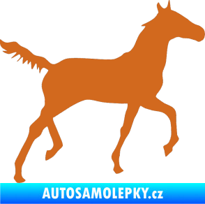 Samolepka Kůň 011 pravá oříšková