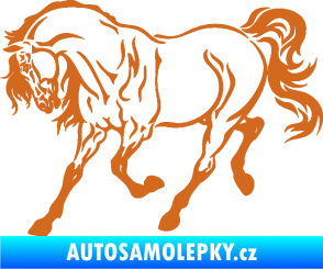 Samolepka Kůň 048 levá oříšková
