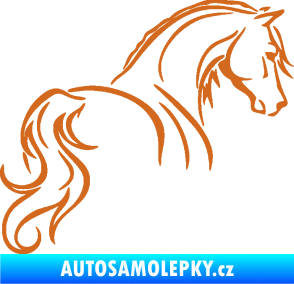 Samolepka Kůň 104 pravá oříšková