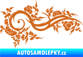 Samolepka Květina dekor 013 pravá oříšková