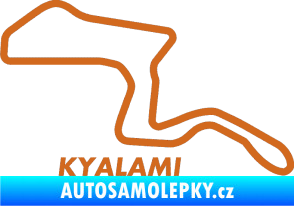 Samolepka Okruh Kyalami oříšková