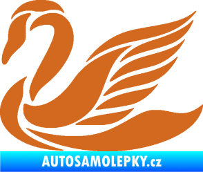 Samolepka Labuť 005 levá oříšková