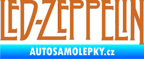 Samolepka Led Zeppelin oříšková
