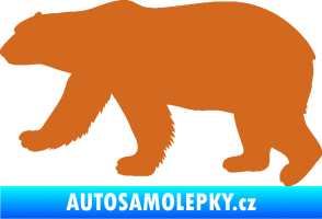 Samolepka Lední medvěd 002 levá oříšková