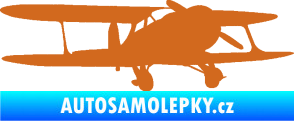 Samolepka Letadlo 006 pravá oříšková