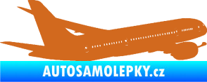 Samolepka Letadlo 009 pravá oříšková