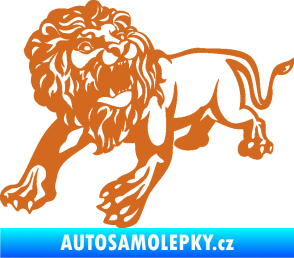Samolepka Lev 006 levá oříšková