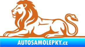 Samolepka Lev 010 levá oříšková