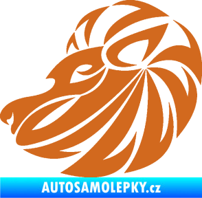 Samolepka Lev zvěrokruh 003 levá oříšková