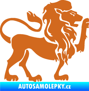 Samolepka Lev zvěrokruh 005 pravá oříšková