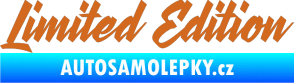 Samolepka Limited edition 003 oříšková
