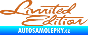 Samolepka Limited edition old oříšková