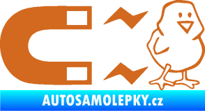 Samolepka Magnet na ptáky pravá oříšková