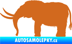 Samolepka Mamut 001 levá oříšková