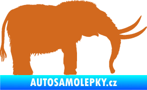 Samolepka Mamut 001 pravá oříšková